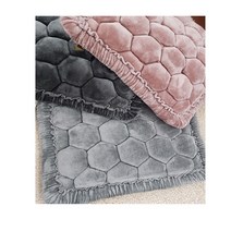 극세사방석 두꺼운방석 누빔방석 차량용 차방석, 그레이