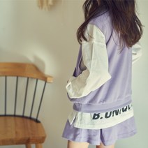 에그미 아동 주니어 기본 레이어드로 활용도 좋은 아이보리 유니크 긴팔티