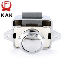 실내장식 가구부품 KAK-캠퍼 자동차 푸시 잠금 26mm RV 캐러밴 보트 모터 홈 서랍 래치 버튼 가구, 03 chrome