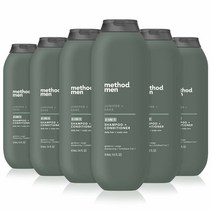 Method Men 메소드 남성 2in1 샴푸 컨디셔너 주니퍼 세이지 414ml 6팩