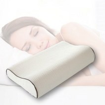 꿀잠베개 편한 옆잠 척추 경추 메모리폼, 커플(화이트1+1)