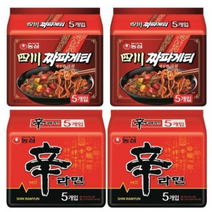 농심 신라면 10개+사천짜파게티 10개, 1세트