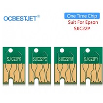 epson colorworks c3500 tm-c3500 라벨 프린터용 sjic22p 카트리지 칩 일회용 칩 sjic22p-k sjic22p-c sjic22p-m sjic22p-y, bk c m y