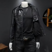 라이더자켓 가죽자켓 남자 남성 프리미엄 리얼 가죽 코트 남 2023 봄가을 트렌드 캐주얼 빈티지 라이더 멋스러운