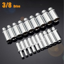 공구 소켓 렌치 복스 1pcs 38quot 드라이브 6 포인트 딥 소켓 헤드 crv 육각 메트릭 소켓 64mm 높이 수동 헤드 자동 수리 손 도구, 15mm
