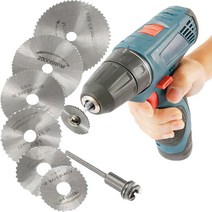 NEW Store25 드릴 미니 원형톱날 목공공구 플라스틱 PVC 절단톱, 1개