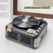 CD플레이어 휴대용 레트로 시디 씨디 미니 무선, ., 블랙