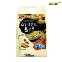 꽃샘식품 영양차 곡물율무차 마음료 아몬드율무차 국산율무차 호두율무차 간식차, qwe 동일 호두아몬드 율무차 50포 대용량 가루차, &as