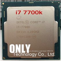 i77700k 인텔 코어 i7 7700K 프로세서 4.20GHz 8MB 캐시 쿼드 소켓 LGA 1151 데스크탑 I77700KCPU, 한개옵션0