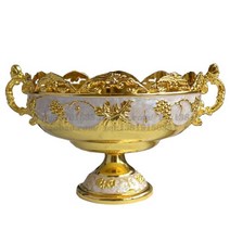 패션 품질 합금 럭셔리 홈 과일 접시 장식 캔디 접시 스낵 그릇 유럽 스타일 WF1020, gold