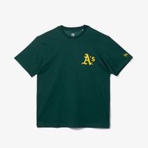 뉴에라 MLB 로고 셋업 반팔 티셔츠 다크그린 13546441