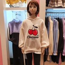 애플핑크 애플핑크 완전예쁜체리자수박스핏봄가을후드티셔츠APK8R176GSI 산본뉴코아