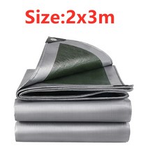 자바라 접이식 소형 PE 0.32mm 타포린 방수 패브릭 야외 텐트 정원 식물 캐노피 차양 개집 커버, 04 2x3m