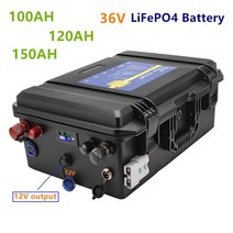리튬인산철배터리 36V LiFePO4 100AH/120AH/150AH 배터리 리튬 철 인산염 100ah 모터/엔진 용 팩, 05 36V 150AH
