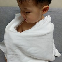 반애썸 무형광 소창수건 먼지없는 아기 목욕타올, 1장, 정련(바로사용) 4겹 샤워수건(43*88cm)/무지