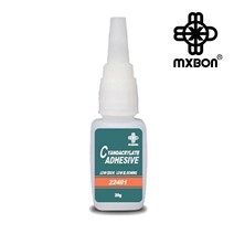 무취/무백화 순간접착제 22401 / 20g 맥스본 빠른경화 중점도 금속 플라스틱 엘라스토머 등, 1개