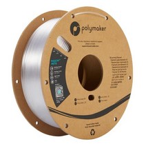 Polymaker 3D 프린터 PolyLite PETG 필라멘트 Clear 1kg, 3D 프린터 PETG 필라멘트 Clear 1kg