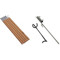 DOD(디오디) 빅 타프 폴 250 cm알루미늄 수납봉투 두께 28 mm XP5-507-WD & 친아나고페그 2 1개 다리 랜턴 스탠드를 세우기 위한 오리지날 페그 LP5-635-SL[세트 구입]
