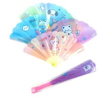 SC알앤디랩 캐릭터 부채 선물용 접이식 부채 휴대용 여름 부채 랜덤, 단품, 단품