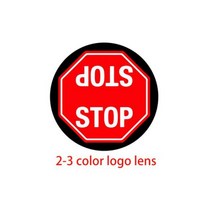 로고 슬라이드 반사 유리 조각 고보 프로젝터 코팅 렌즈 레이저 라듐 다채로운 원료, 02 2-3 color logo lens