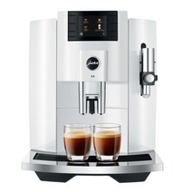 JURA E8 (EB) 피아노 화이트 전자동 커피 머신 15353, 유라 E8 (EB) 피아노화이트 커피머신 15353
