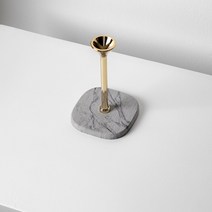 마블 세면대 대리석 규조토 칫솔 꽂이 욕실용품 보관 거치대 트레이 물흡수, 단일사이즈, 8X8CM 그레이 골드 컵홀더