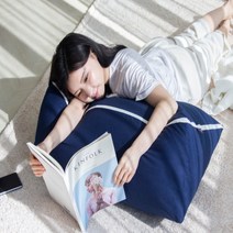 다이앤 압축 초대형 삼각등받이쿠션 등 쿠션 소형, 네이비