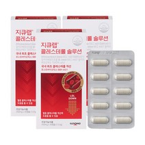 일동제약 지큐랩 콜레스테롤 솔루션 30캡슐 3박스+신세계상품권1만5천원
