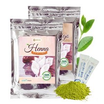 로얄헤나 헤나 100% 염색 가루 인도직수입 100g 2개입, 레드오렌지+브라운