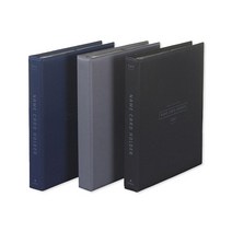 [문화산업] A500 실키 명함첩 500P 명함케이스, 흑색