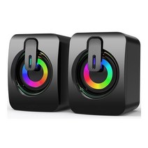 사운드바 tv pc 게이밍 스피커 거실 블루투스 컴퓨터 오디오300W 서브 우퍼 사운드 바 TV 2.1 채널 홈 시어, 01 Black-