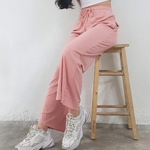 예스 찰랑 일자 여성 트레이닝팬츠 이지웨어 마실룩 바지 주머니