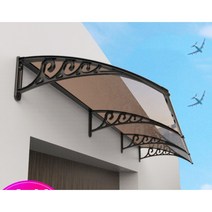 차면시설 캐노피 가림막 창문빗물막이 비가림 창문비막이 레인도우 비가림막, 100x120cm