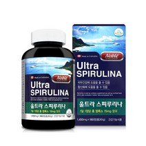 노블 울트라 스피루리나 클로렐라 미래식량 클로롤필 스피리루나 스피루나 해조류 영양제 스피루니아 chlorophyll 스피룰리나 효능 성분 먹는법 복용법 180정 3개월분 캐나다산, 2