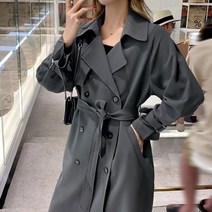 데일리 투버튼 롱 트렌치 코트 156