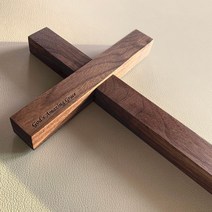 그레이스 십자가 수제 원목 나무십자가 벽걸이십자가, B.왼쪽