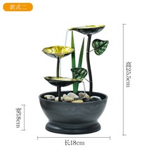 실내 미니 분수대 인공폭포 물분수 물소리 실내정원 인테리어 장식 천연가습기, 조이