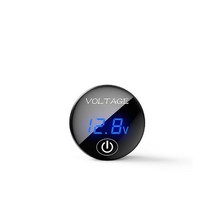 자동차 오토바이 DC 5V-48V LED 패널 디지털 전압 측정기 배터리 용량 디스플레이 전압계 터치 ON OFF 스위치 D0UC, 03 Blue