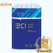 먼지없는휴지 뉴데코 화장실 3겹 30롤 25M 두루말이 화장지 홈쇼핑 먼지안나는 두루마리