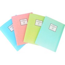 포트폴리오 폴더 파스텔컬러 파일케이스 20P 부동산계약서 일러스트 플라스틱 스티커보관함 악보, 블루