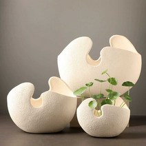수경화분 세라믹 연꽃 수반 정원 조경 화분 장식, 스타일 18 세라믹 중간