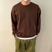 이지웨얼 기모 맨투맨 오버핏 무지 루즈핏 스웻셔츠