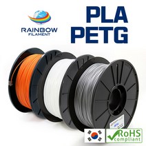 레인보우 3D 필라멘트 국산 무독성 친환경 RB PLA 300g 1.75mm 3D프린터 / 3D펜 전용, PLA 300g - GOLD