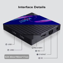 셋탑박스 셋톱박스 UHD OTTV12 위성 TV 수신기 HD H265 1080P 내장 와이파이 DVB-S2X 박스, 08 12month 2 devices