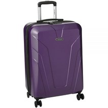 [쌤소나이트 정품]Samsonite Frontier 스피너 여성용 미디엄 퍼플 폴리카보네이트 수하물 가방 TSA 승인 Q12052 퍼플.