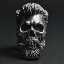 고딕 펑크 사탄 악마 해골 반지 빈티지 스팀펑크 남성용 스테인레스 스틸 힙합 오토바이 락 바이커 쥬얼리 도매