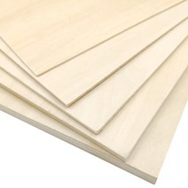 PLYWOOD 항공합판 목재재단 건축 모델 항공기 선박 라미네이트 얇은 보드 자작나무, 10x10x0.5 cm 50매