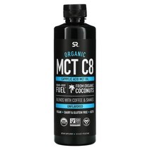 Sports Research 유기농 MCT C8 오일 무맛 473ml(16fl oz)