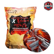 몬스터 캠핑용 숯 1Kg X 16봉 착화탄포함(1박스) 캠핑숯 바베큐숯