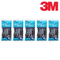 3M 국산 슈퍼 그립 윈터장갑 겨울용 방한장갑 보온 작업 NBR폼 코팅 쓰리엠, 3M 슈퍼그립 윈터장갑 M, 5개